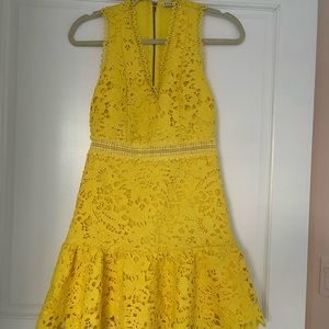 Alice and Olivia Yellow dress